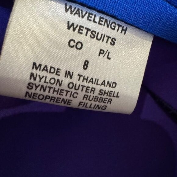 Wavelength Womens Sleeveless Full-Length Wetsuit Purple & Black Neoprene With Fr - Picture 9 of 10
